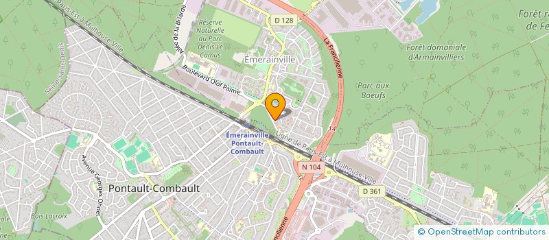 localisation de l'entreprise MADAME JOANA NETO DOS SANTOS  EMERAINVILLE