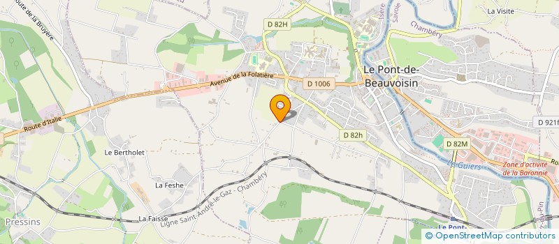 localisation de l'entreprise MADAME JOANA RAFAELA SEQUEIRA DELGADO FERREIRA  LE PONT-DE-BEAUVOISIN