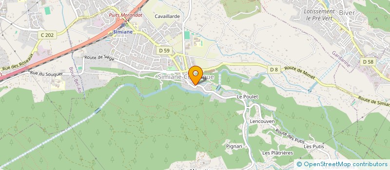 localisation de l'entreprise MADAME JOANA SANTOS PIEDADE  SIMIANE-COLLONGUE