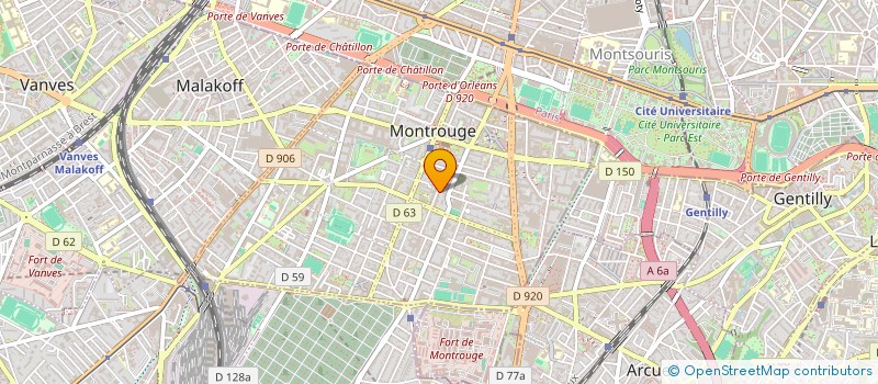 localisation de l'entreprise MADAME JOANA SILVA REIS  MONTROUGE