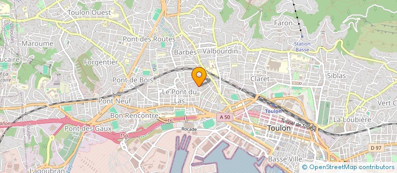 localisation de l'entreprise MADAME JOANA VAYSSE  TOULON