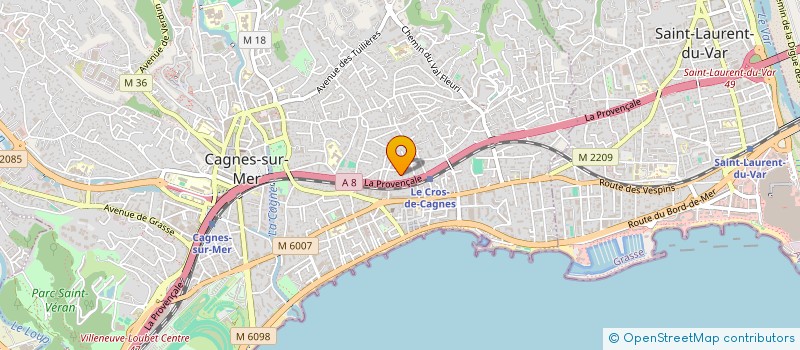 localisation de l'entreprise MADAME JOANALYN MERCADO à CAGNES-SUR-MER