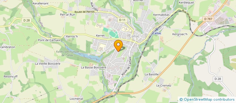 localisation de l'entreprise MADAME JOANE DACQUAY  CALLAC