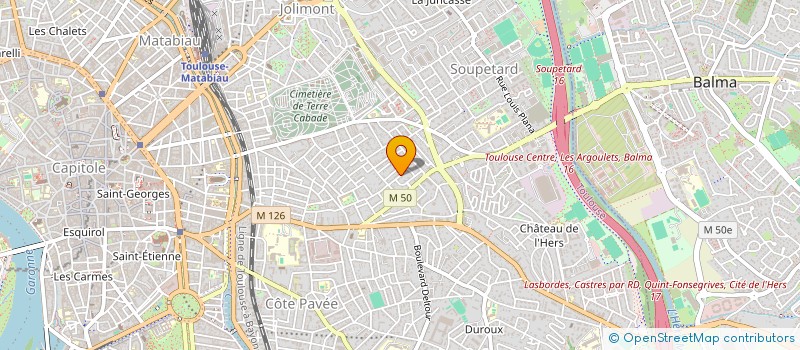 localisation de l'entreprise MADAME JOANE RAYBAUD à TOULOUSE
