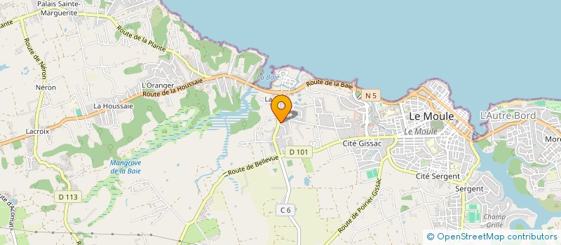 localisation de l'entreprise MADAME JOANIE ELIEZER-VANEROT  LE MOULE