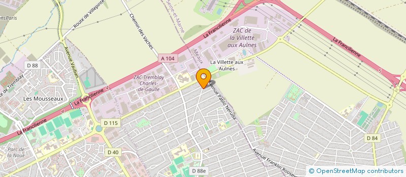 localisation de l'entreprise MADAME JOANNA AVANET à TREMBLAY-EN-FRANCE