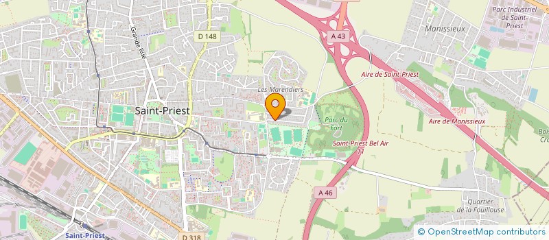 localisation de l'entreprise MADAME JOANNA BEDUSCHI  SAINT-PRIEST