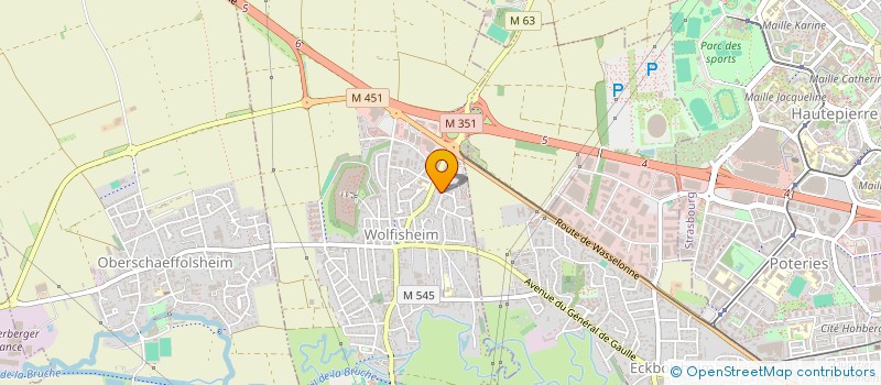 localisation de l'entreprise MADAME JOANNA BONIN  WOLFISHEIM