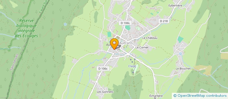 localisation de l'entreprise MADAME JOANNA BOUGNAUD  AUTRANS-MEAUDRE EN VERCORS