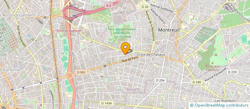 localisation de l'entreprise MADAME JOANNA BRYCHT  MONTREUIL