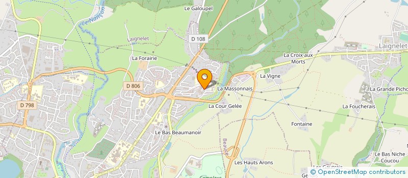 localisation de l'entreprise MADAME JOANNA CHAMSDINE  FOUGERES
