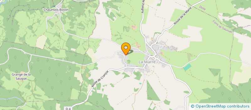 localisation de l'entreprise MADAME JOANNA COMPAGNON  LA MARRE