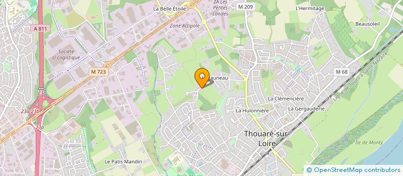 localisation de l'entreprise MADAME JOANNA D'HEM  THOUARE-SUR-LOIRE