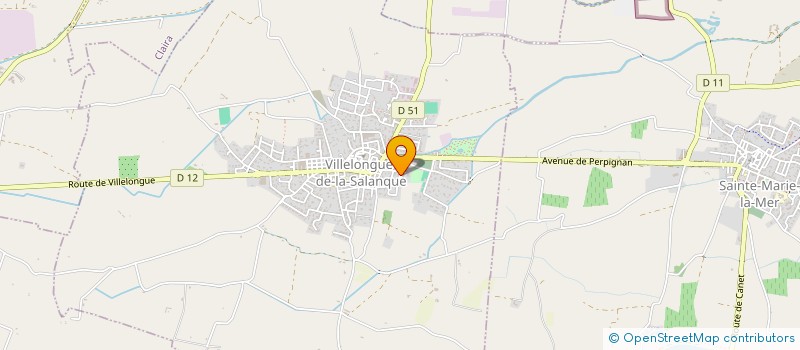 localisation de l'entreprise MADAME JOANNA FERNANDEZ  VILLELONGUE-DE-LA-SALANQUE