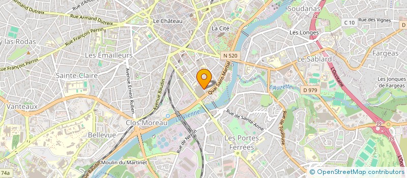 localisation de l'entreprise MADAME JOANNA FILLOUX à LIMOGES