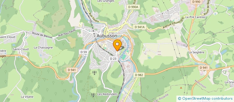 localisation de l'entreprise MADAME JOANNA HALSON à AUBUSSON