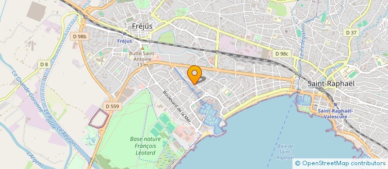localisation de l'entreprise MADAME JOANNA HARDEL à FREJUS