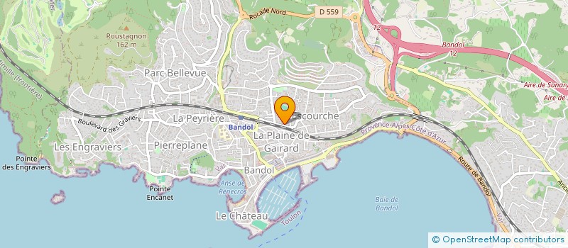 localisation de l'entreprise MADAME JOANNA HERVE à BANDOL