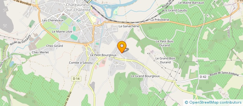 localisation de l'entreprise MADAME JOANNA KUCHARSKA à CHATEAUNEUF-SUR-CHARENTE