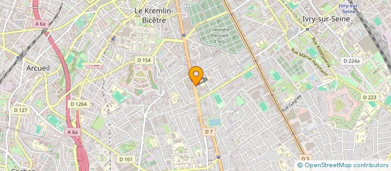 localisation de l'entreprise MADAME JOANNA KURDZIEL  VILLEJUIF