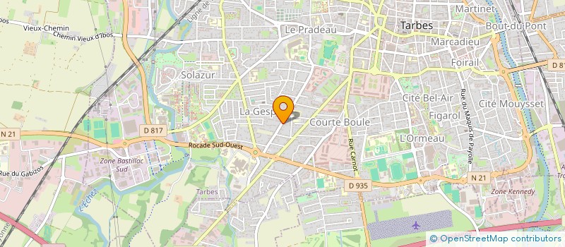 localisation de l'entreprise MADAME JOANNA LAYE  TARBES