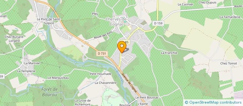 localisation de l'entreprise MADAME JOANNA LEFEVRE  VAL-DE-COGNAC