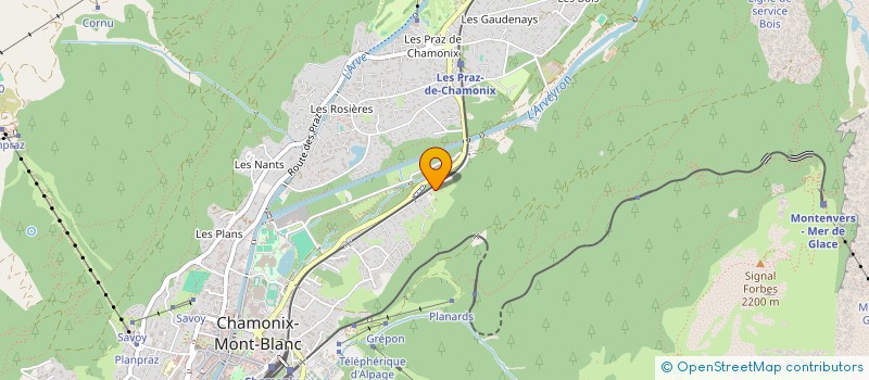 localisation de l'entreprise MADAME JOANNA MARGARET WILLIS  CHAMONIX-MONT-BLANC