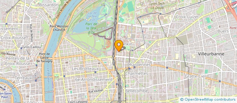 localisation de l'entreprise MADAME JOANNA MOREL  VILLEURBANNE