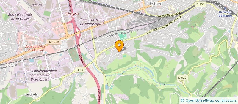 localisation de l'entreprise MADAME JOANNA MORIN  BRIVE-LA-GAILLARDE