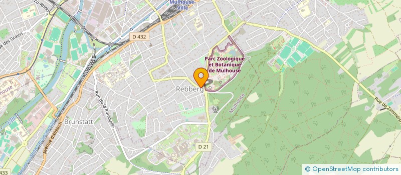 localisation de l'entreprise MADAME JOANNA MULLER  MULHOUSE