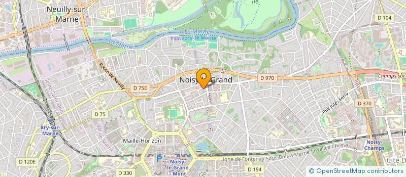 localisation de l'entreprise MADAME JOANNA PAULOS  NOISY-LE-GRAND