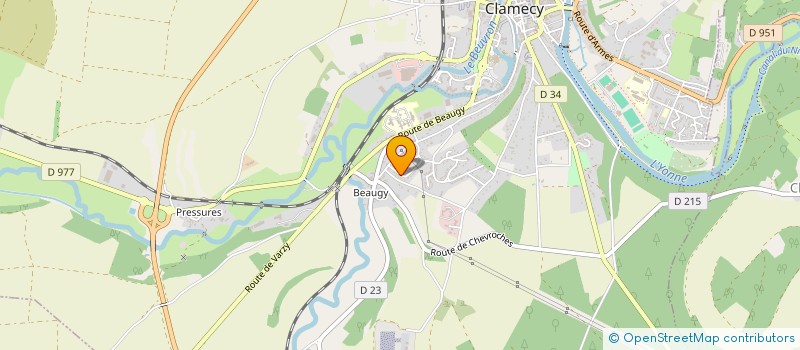localisation de l'entreprise MADAME JOANNA PICHALSKA  CLAMECY