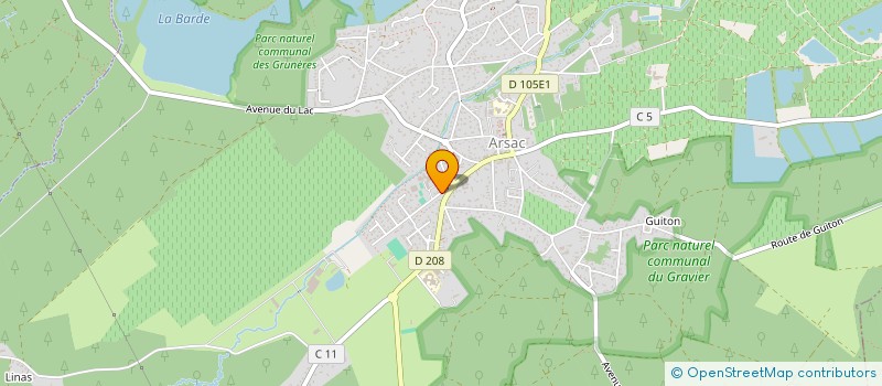 localisation de l'entreprise MADAME JOANNA PORRAS  ARSAC