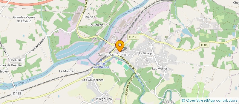 localisation de l'entreprise MADAME JOANNA PUDELKO  SAILLAT-SUR-VIENNE