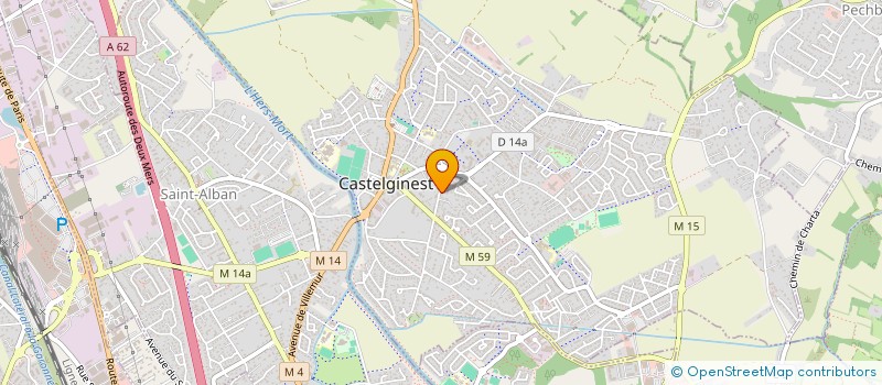 localisation de l'entreprise MADAME JOANNA RATIER  CASTELGINEST