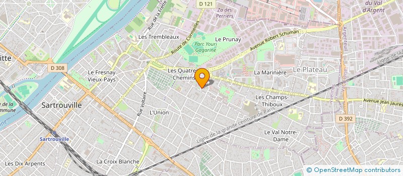 localisation de l'entreprise MADAME JOANNA SANTOS  SARTROUVILLE