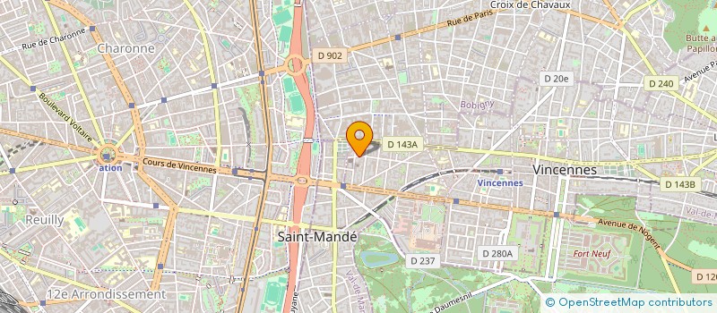 localisation de l'entreprise MADAME JOANNA SPIETTE  VINCENNES