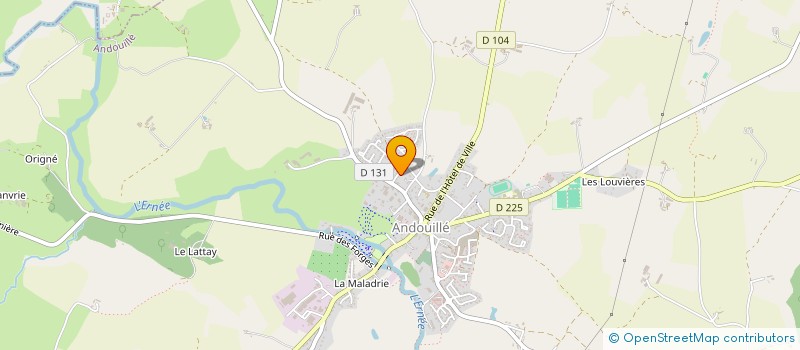 localisation de l'entreprise MADAME JOANNA SZLAGA  ANDOUILLE