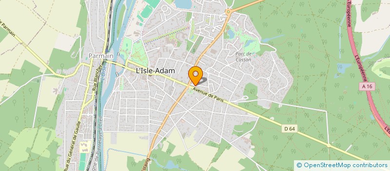 localisation de l'entreprise MADAME JOANNA TAIA à L'ISLE-ADAM