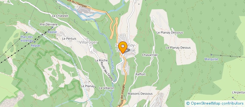 localisation de l'entreprise MADAME JOANNA TATCHELL  SAINTE-FOY-TARENTAISE