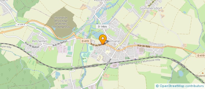 localisation de l'entreprise MADAME JOANNA WALTER  DANNEMARIE