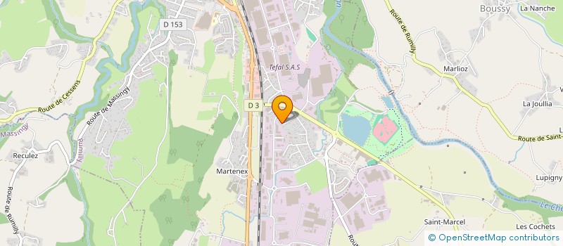 localisation de l'entreprise MADAME JOANNE CHAPUS  RUMILLY