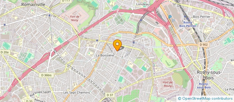 localisation de l'entreprise MADAME JOANNE DAVIAU  MONTREUIL