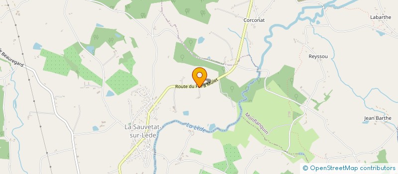 localisation de l'entreprise MADAME JOANNE DAVIES  LA SAUVETAT-SUR-LEDE