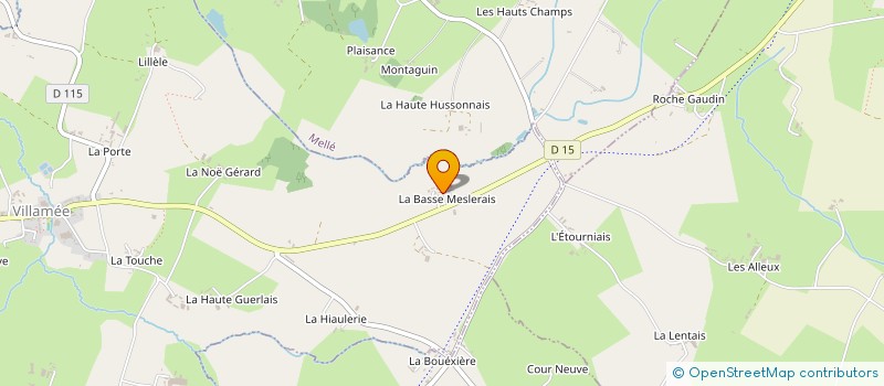 localisation de l'entreprise MADAME JOANNE DUFF  VILLAMEE