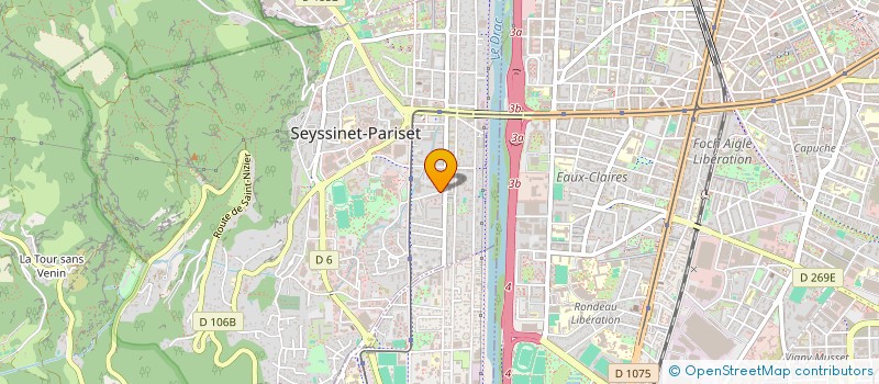 localisation de l'entreprise MADAME JOANNE EYMERY  SEYSSINET-PARISET