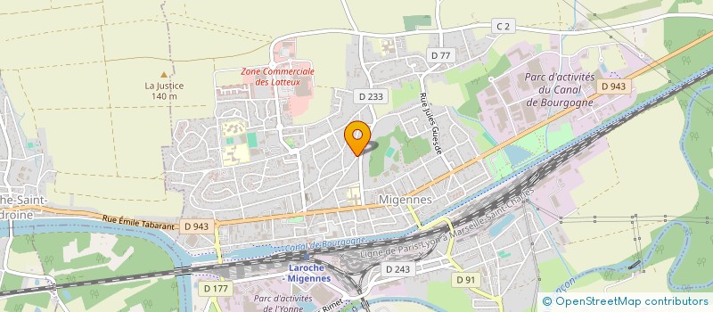 localisation de l'entreprise MADAME JOANNE GOMY  MIGENNES