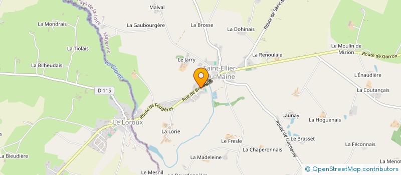 localisation de l'entreprise MADAME JOANNE KENNY  SAINT-ELLIER-DU-MAINE