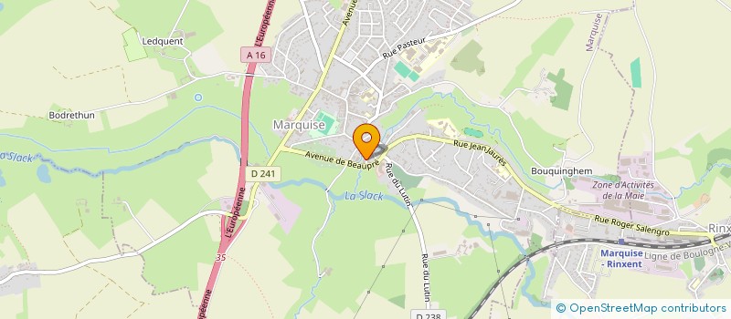 localisation de l'entreprise MADAME JOANNE MAAS  LEULINGHEN-BERNES