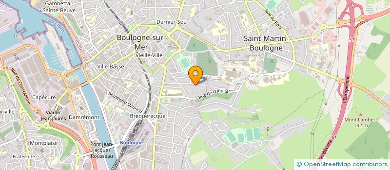 localisation de l'entreprise MADAME JOANNE PARSON  BOULOGNE-SUR-MER